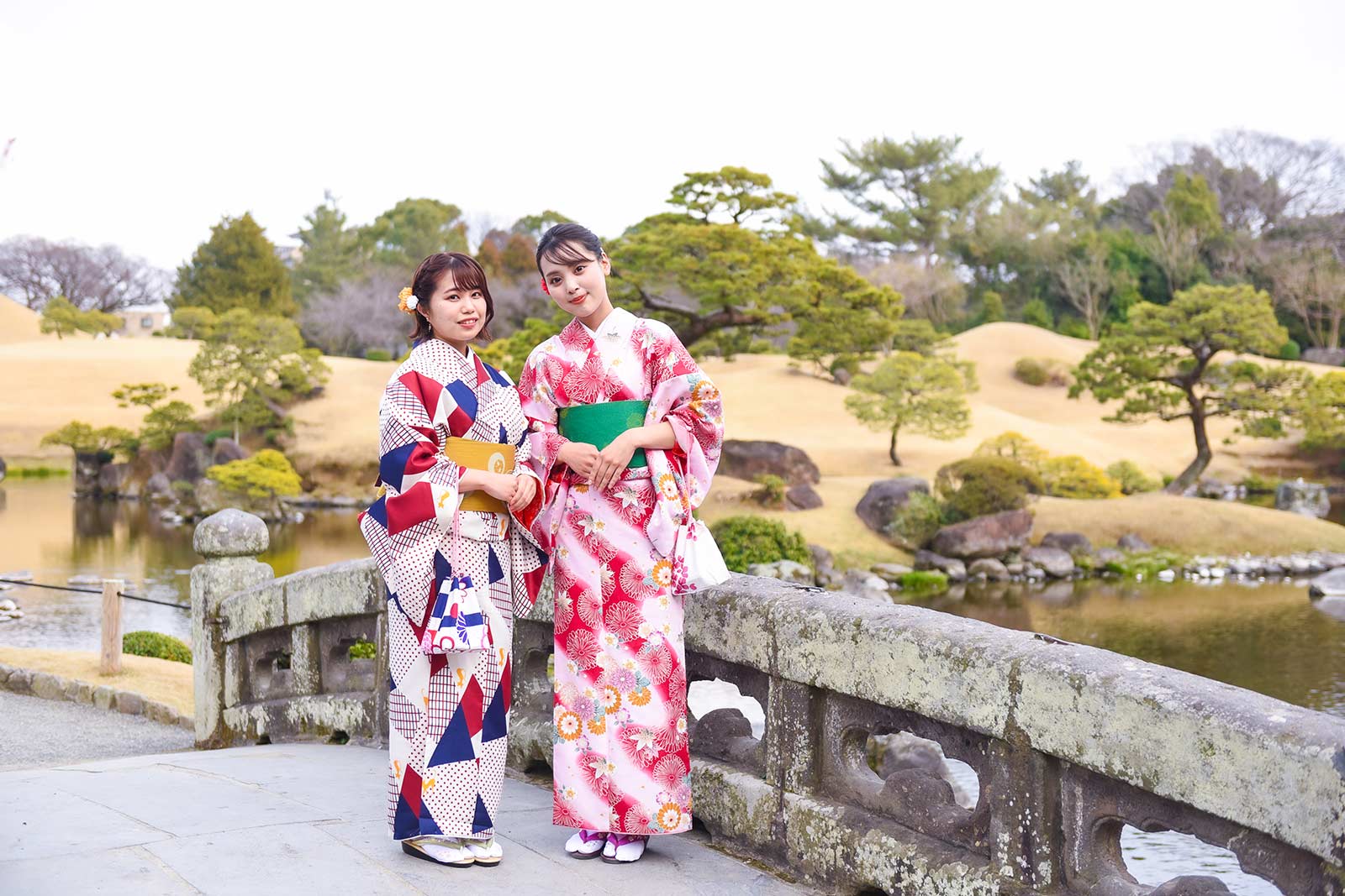 【熊本市】水前寺成趣園的和服體驗